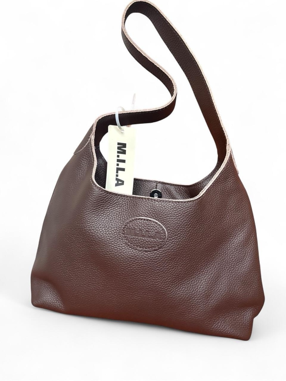 M.I.L.A Brown Leather Shoulder Bag